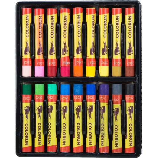 Пастель масляная Deli ColoRun 18 цв/наб EC20210