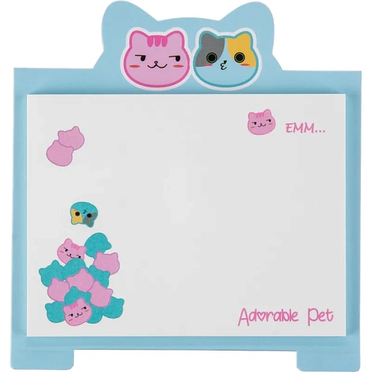 Стикеры с клеевым краем M&G Adorable Pet, 76x100 мм, 40 л, в ассортименте