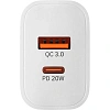 Зарядное устройство сетевое Rocket Space Pro 20W USB-A/C(RWC504WH20SPP-AC)