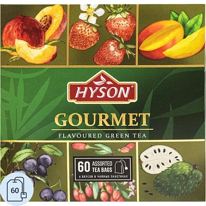 Чай HYSON зел. Gurmet Tea Collection 60 пак x 1.5гр/уп