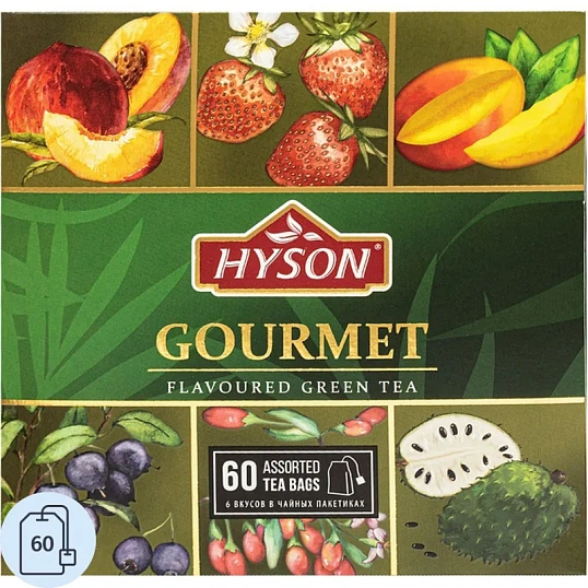 Чай HYSON зел. Gurmet Tea Collection 60 пак x 1.5гр/уп