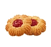 Печенье сдобное Курабье с вишневым джемом 4кг ЯП815, 450222