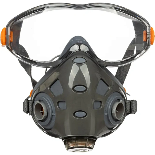 Полумаска фильтрующая с интегрированными очками JetaSafety AirOptics9500 рL