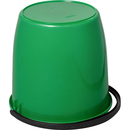 Ведро хозяйственное Крепыш 13л пластиковое зеленое