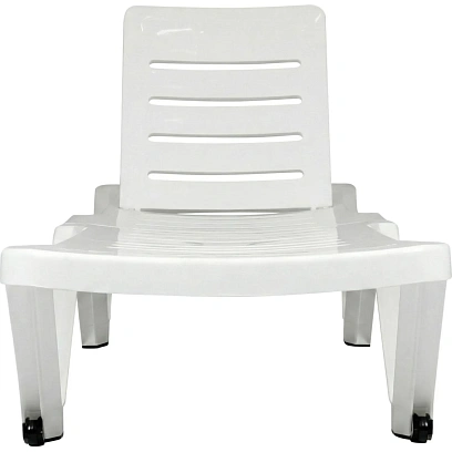 Шезлонг PR_Decorona DeRiviera без подлокотников, белый рассвет