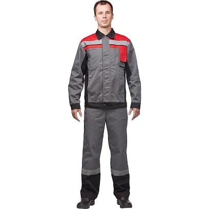 Костюм летний муж. л19-КБР сер/крс КБР (р.64-66) 170-176 ( серия л)