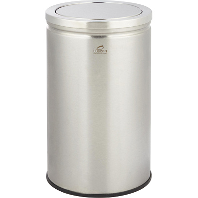 Ведро мусорное (урна) с качающ.крышкой нерж.сталь Luscan Professional 18л