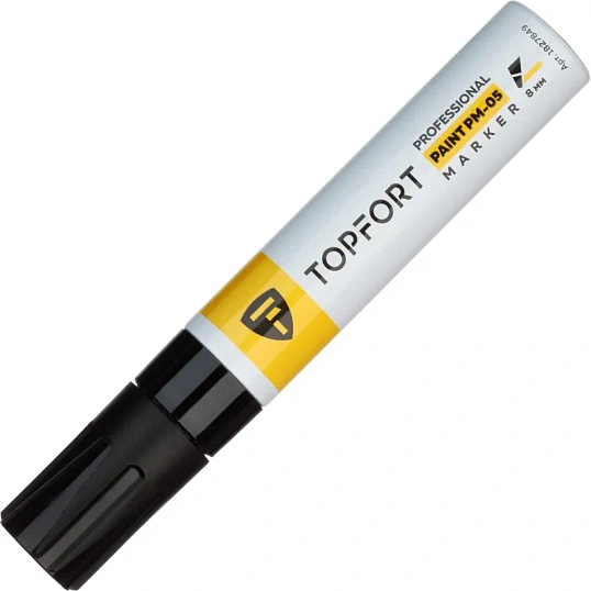 Маркер лаковый TOPFORT Paint 8 мм черный