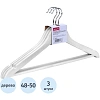 Вешалка-плечики WW_ Attache F6612NM-W3/LH001-W дер,пер,плос,р48-50бел.УП3шт