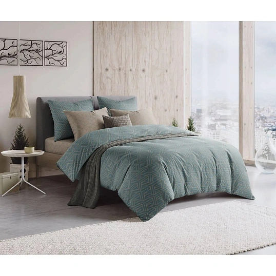 Постельное белье Евро Бязь (нав.50х70-2шт),Fusion