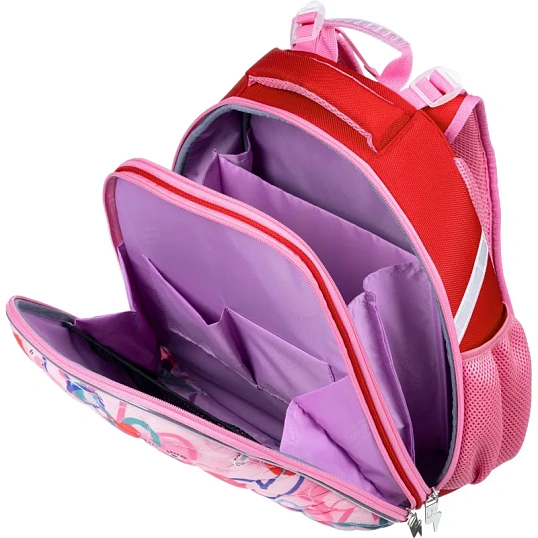 Ранец Комус Класс Basic Amour, розовый, 2 отд, эргоном спинка