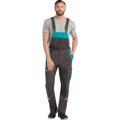 Полукомбинезон летний муж л36-ПК т.сер/бирюз (р.60-62) 194-200 Алистер