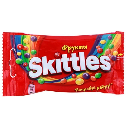 Драже конфеты Skittles Фрукты 38г