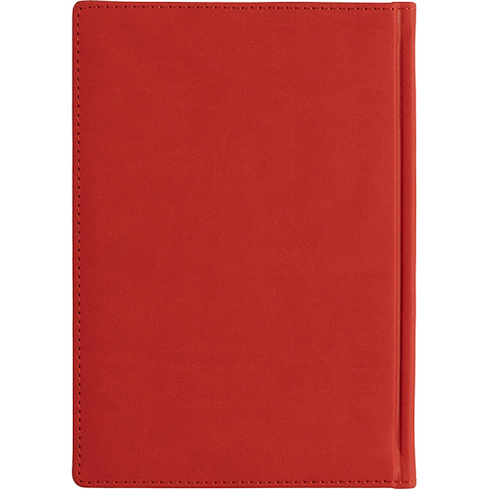 Ежедневник недатированный А5+, 136л, VELVET красный  3-115/10
