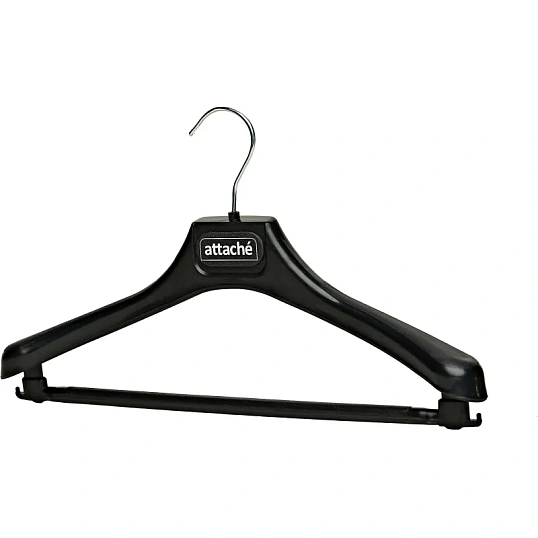Вешалка-плечики VP_анатомическая Attache С039,пласт,черн,съем.перекл р44-46