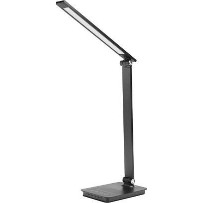 Светильник Ultraflash UF-834 C02 черн (Led настол, 8Вт, 5 ССТ, ночник, Зар)