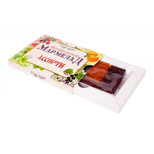Мармелад натуральный Русские традиции Ассорти, 160гр рт-ас-160