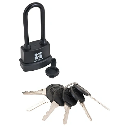 Замок навесной всепог_УЗК Аллюр ВС1Ч-374ПД (47xd=6,5x62)чугун чер(дл.д/6кл)