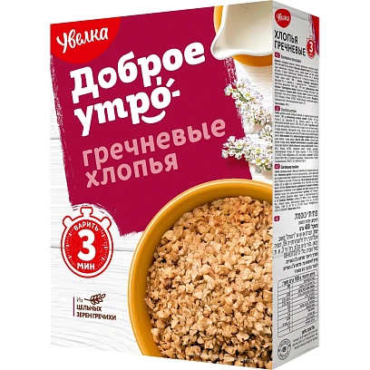 Хлопья Увелка гречневые, 400г