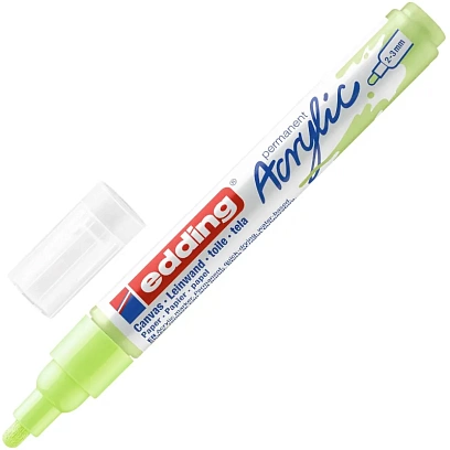 Маркер акриловый Edding 5100/917.кругл.нак. 2-3 мм. Цвет Пастельный зеленый