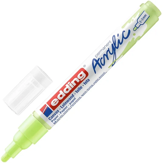 Маркер акриловый Edding 5100/917.кругл.нак. 2-3 мм. Цвет Пастельный зеленый
