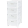 Комод BP_на колесах Velvet, 4 ящика,300х385х690 ММ (Белый)