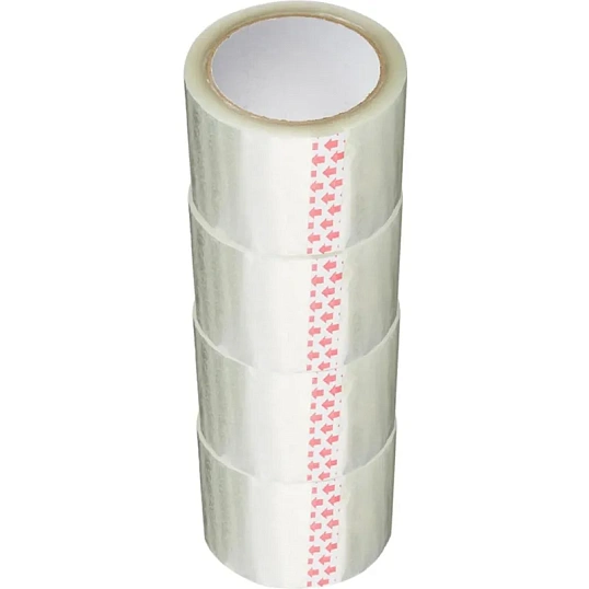 Клейкая лента  72мм х66м 38 мкм прозрачны 4 шт/уп