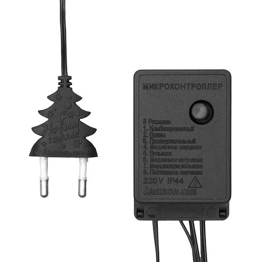 Электрогирлянда Нить 5.5 м,IP20,140 ламп, мульти, 8 режимов, 220 В 670999