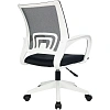 Кресло VB_Echair-396W (LT) сетка/ткань черный пластик белый