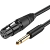Кабель Ugreen AV131 (20719) 6.35 Male To XLR Female Cable, 2м