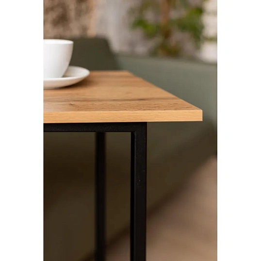 Стол многофункциональный TI_КомусОнега-4/К 380x600x755 мет чер/ЛДСП дуб вот