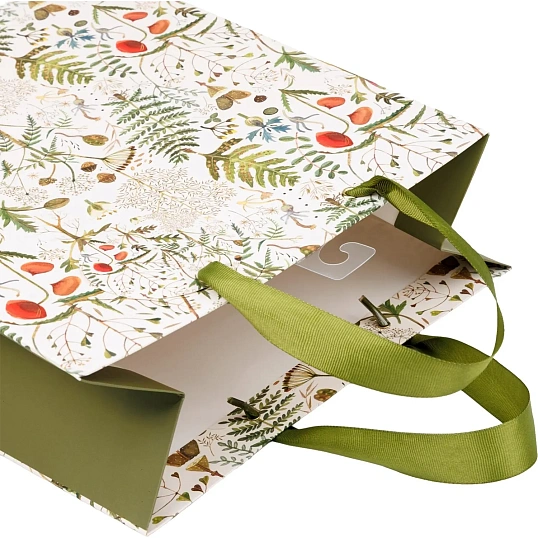 Пакет для подарков PREMIUM FLORA.ЛУГОВЫЕ ТРАВЫ, L, 26x32.4x13см, 2-852/06