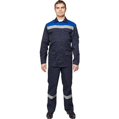 Костюм рабочий летний муж л05-КПК син/вас (р.60-62) 182-188 (Арсенал-СП)