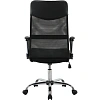 Кресло BN_Hg_EChair-588 TTW сетка/ткань/кожзам черный хром
