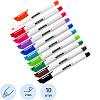 Набор маркеров для белых досок KORES 10 цв, 2 мм 22841