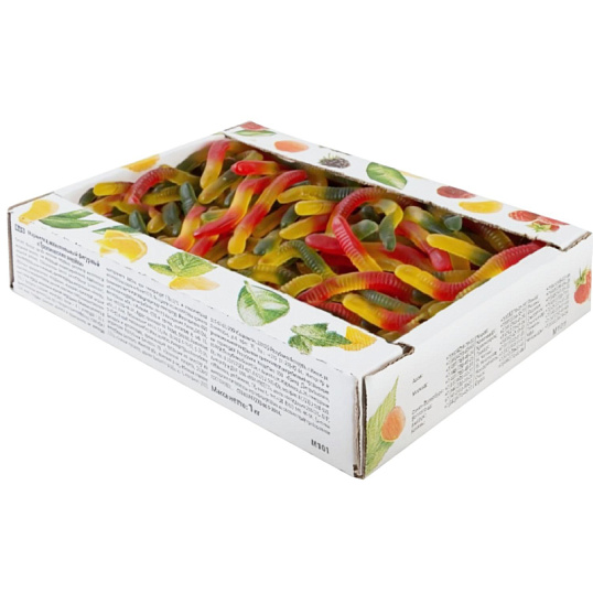 Мармелад жевательный Азовская КФ Тропические змейки фигурный, 1кг