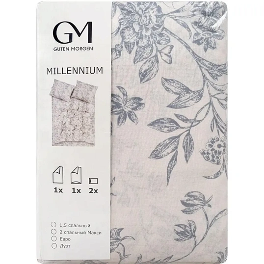 Постельное белье 1,5сп  Бязь (нав.70х70-2шт),Millennium