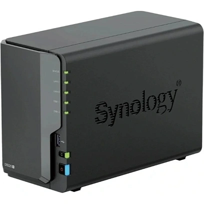 Сетевое хранилище Synology DS225+ 2x2.5/3.5 SATA/Celeron J4125/2Gb DDR4