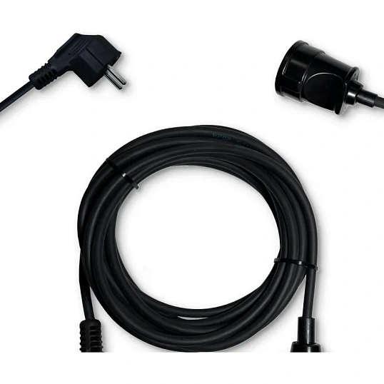 Удлинитель PROGIX PG116 1р/3м/1,5кВт/6А заземление, черный, ПВС 3х0.75