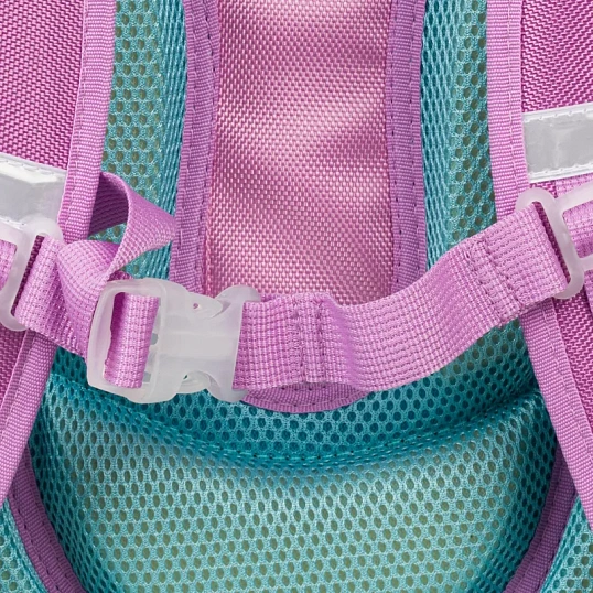 Ранец Комус Класс Basic Лисичка , серебристый, 2 отд, эргоном спинка