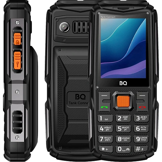 Мобильный телефон BQ 2430L Tank Connect Black+Gunmetal