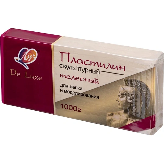 Пластилин скульптурный Люкс, телесный, 1000 г 34С 2247-08 набор