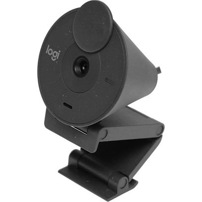 Веб-камера Logitech HD Webcam Brio 300,черн,2Mpix,Type-C,микроф(960-001438)