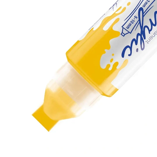 Маркер акриловый двусторонний 3D Edding 5400/905. 2-3, 5-10 мм.Цвет Желтый