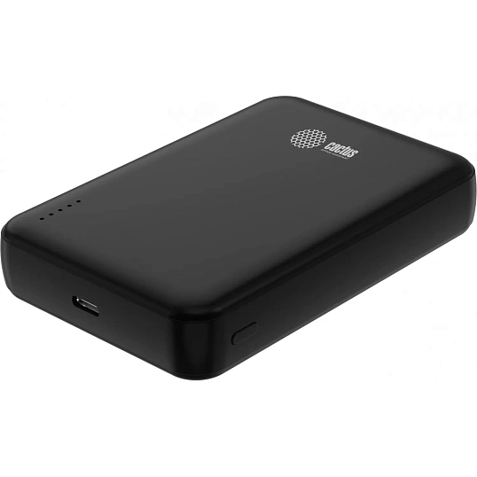 Внешний аккумулятор Cactus CS-PBFSUA-10000 22.5W 4.5A USB-C беспр.зар.черн