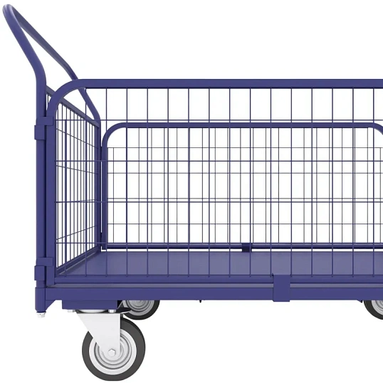 Тележка платформенная с сетчатыми бортами ТС 2 (600х900) колеса d 125