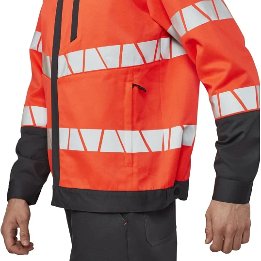 Куртка летняя мужская Равелин красн./графит (р.56-58) 194-200