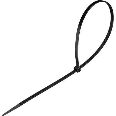 Стяжка (хомут) 350 мм x 4,8 мм,Bigtech BT-CT-350-48-B,нейлон,черн,100 шт/уп