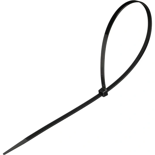Стяжка (хомут) 350 мм x 4,8 мм,Bigtech BT-CT-350-48-B,нейлон,черн,100 шт/уп