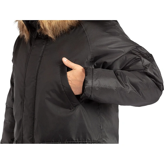 Куртка зимняя муж Аляска з66-КУ удлиненная черн (р.60-62)170-176